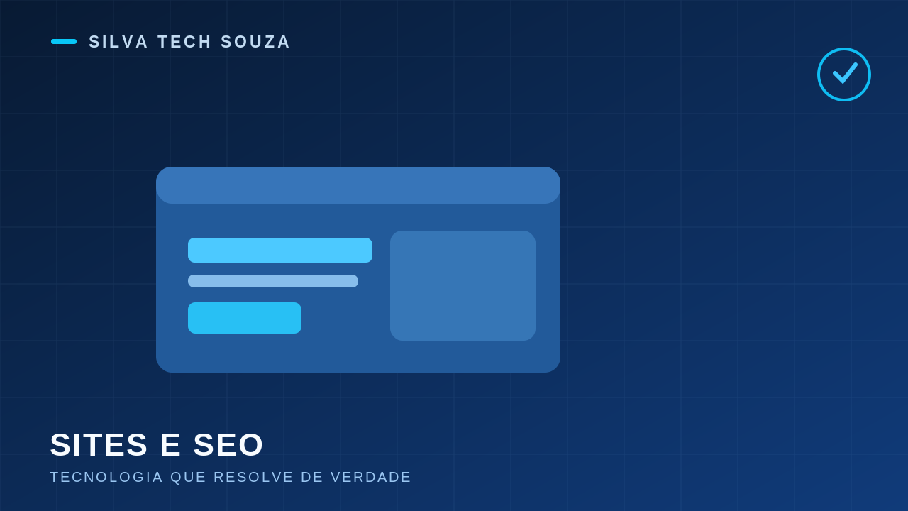 Ilustração do tema Sites e SEO
